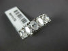 WIDE 5.67CT DIAMOND 18K WHITE GOLD OVAL & ROUND 5 STONE WEDDING ANNIVERSARY RING