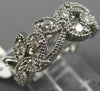 ANTIQUE 1.10CT DIAMOND 14KT WHITE GOLD MILGRAIN ETERNITY ANNIVERSARY RING #18539