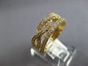 1.03CT DIAMOND 14KT YELLOW GOLD 3D CLASSIC CRISS CROSS INFINITY ANNIVERSARY RING