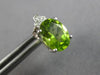 2.08CT DIAMOND & AAA PERIDOT 14K WHITE GOLD 3D OVAL & ROUND FLOWER STUD EARRINGS