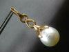 LARGE .81CT DIAMOND & SOUTH SEA PEARL 18KT ROSE GOLD MULTI LEAF HANGING EARRINGS
