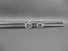 ESTATE .36CT DIAMOND 14K WHITE GOLD BEZEL BURNISHED ROUND STUD EARRINGS 4mm 7835