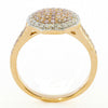.60CT WHITE & PINK DIAMOND 18KT WHITE & ROSE GOLD OCTAGON FILGREE PAVE FUN RING