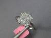 .76CT DIAMOND 18KT WHITE GOLD 3D INVISIBLE CLUSTER ASCHER LOOK ENGAGEMENT RING