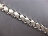 ESTATE WIDE 14KT WHITE GOLD 3D CLASSIC MATTE & SHINY X LOVE BRACELET