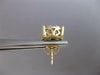 ESTATE LARGE 2.01CT DIAMOND 14KT YELLOW GOLD ROUND CLUSTER FLOWER STUD EARRINGS