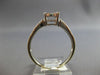 ESTATE .48CT DIAMOND 18K 2 TONE GOLD ROUND INVISIBLE FLOWER FRIENDSHIP LOVE RING