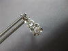 ESTATE .19CT DIAMOND 14KT WHITE GOLD 3D FLOWER LEVERBACK HANGING EARRINGS