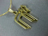 ESTATE 14KT YELLOW GOLD 3D OPEN CHAI CLASSIC LIFE PENDANT #9091