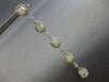 LARGE & LONG 6.26CT WHITE & LIGHT FANCY YELLOW DIAMOND 18KT WHITE GOLD EARRINGS