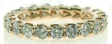2.18CT LIGHT PINK DIAMOND 18KT ROSE GOLD ROUND ETERNITY LUCIDA ANNIVERSARY RING