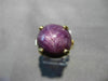 ANTIQUE EXTRA LARGE 19.95CT STAR RUBY SAPPHIRE 14KT YELLOW GOLD 3D RING #25648
