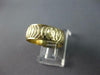 ESTATE WIDE 14KT YELLOW GOLD MATTE & SHINY HANDETCHED WEDDING ANNIVERSARY RING