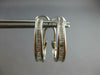 .71CT DIAMOND 14KT WHITE GOLD BAGUETTE CHANNEL UMBRELLA CLIP ON EARRINGS #27648