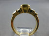 1.35CT DIAMOND & AAA EMERALD 18KT YELLOW GOLD SEMI BEZEL ENGAGEMENT RING #27978