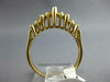 ESTATE .68CT DIAMOND & AAA EMERALD 14KT YELLOW GOLD GRADUATING ANNIVERSARY RING