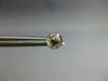 1.06CT DIAMOND 14KT WHITE GOLD 4 PRONG SOLITAIRE SCREWBACK STUD EARRINGS #27605