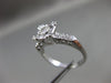 ANTIQUE .45CT DIAMOND 14KT WHITE GOLD FILIGREE FISHTAIL ENGAGEMENT RING #9103
