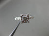 ANTIQUE .45CT DIAMOND 14KT WHITE GOLD FILIGREE FISHTAIL ENGAGEMENT RING #9103