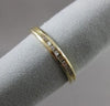 ESTATE .20CT DIAMOND 14KT YELLOW GOLD CHANNEL RING 2mm SIMPLY BEAUTIFUL! #10678