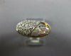 ESTATE 2.0CT DIAMOND 18KT TWO TONE TONE GOLD 3D OVAL & ROUND SOLITAIRE FUN RING