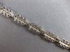 ESTATE WIDE 2.0CT DIAMOND 14K WHITE GOLD 3D ROUND CHANNEL FLORAL TENNIS BRACELET