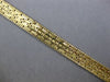 ANTIQUE WIDE 14KT YELLOW GOLD 3D CLASSIC HANDCRAFTED MATTE & SHINY FUN BRACELET