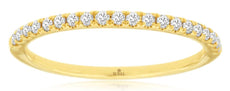 .20CT DIAMOND 14KT YELLOW GOLD 3D ROUND SEMI ETERNITY WEDDING ANNIVERSARY RING