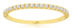.20CT DIAMOND 14KT YELLOW GOLD 3D ROUND SEMI ETERNITY WEDDING ANNIVERSARY RING
