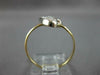 ESTATE .10CT DIAMOND 14KT 2 TONE GOLD DOUBLE HEART CRISS CROSS LOVE RING #27301