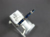 .41CT DIAMOND & AAA SAPPHIRE 14KT WHITE GOLD 2MM SEMI ETERNITY ANNIVERSARY RING