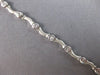 .39CT DIAMOND 14KT WHITE GOLD 3D ETOILE MATTE & SHINY MULTI WAVE TENNIS BRACELET