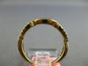 ESTATE .24CT DIAMOND 14KT YELLOW GOLD CLASSIC INFINITY 3/4TH ETERNITY LOVE RING