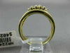ESTATE WIDE .92CT DIAMOND 14KT YELLOW GOLD 3D CLASSIC SQUARE MULTI ROW FUN RING