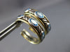 WIDE DAVID YURMAN 2.0CT BLUE TOPAZ 18K YELLOW GOLD & 925 SILVER 3D HOOP EARRINGS