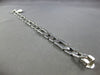ESTATE LONG 14KT WHITE GOLD 3D CLASSIC SOLID HEXAGON MENS BRACELET