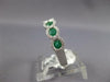 .97CT DIAMOND & AAA EMERALD 18KT WHITE GOLD ROUND 6 STONE HALO ANNIVERSARY RING