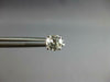 1.06CT DIAMOND 14KT WHITE GOLD 4 PRONG SOLITAIRE SCREWBACK STUD EARRINGS #27605