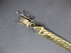 ESTATE LONG 14KT WHITE AND YELLOW GOLD 3D CLASSIC HANDCRAFTED MENS BRACELET