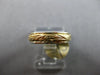 ESTATE 14K 2 TONE GOLD 3D FILIGREE HANDCRAFTED ETERNITY WEDDING ANNIVERSARY RING