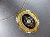 ANTIQUE LARGE DIAMOND & AAA SOUTH SEA PEARL 18K YELLOW GOLD BROOCH PENDANT 28156