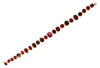 ESTATE LARGE 32.09CT AAA RUBY 18KT YELLOW GOLD 3D OVAL & ROUND TENNIS BRACELET