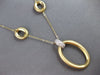 .30CT DIAMOND 14KT 2 TONE GOLD 3D OPEN OVAL LOVE KNOT BY THE YARD LOVE NECKLACE