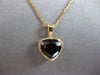 1.98CT DIAMOND & AAA GARNET 14K YELLOW GOLD HEART SHAPE & ROUND FILIGREE PENDANT