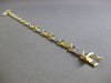 ESTATE 14KT WHITE & YELLOW GOLD 3D CLASSIC MATTE & SHINY MULTI BOW FUN BRACELET