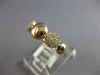 ESTATE .16CT DIAMOND 14KT YELLOW GOLD 3D ROUND CLUSTER FLOWER FUN RING