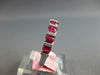 .96CT DIAMOND & AAA RUBY 14KT WHITE GOLD 3D 7 STONE CHANNEL ANNIVERSARY RING