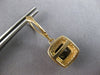 LARGE 4.36CT DIAMOND & AAA SMOKY TOPAZ 14KT YELLOW GOLD SQUARE HANGING EARRINGS