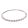 1.13CT DIAMOND 18KT WHITE GOLD ROUND AND MARQUISE ETERNITY CUFF BANGLE BRACELET