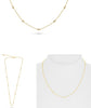 .50CT DIAMOND 14K YELLOW GOLD ROUND CLASSIC BY THE YARD ADJUSTABLE LOVE NECKLACE
